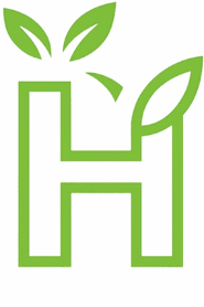 Logo von Herting Hausmeisterservice – grünes H mit Blättern, Symbol für Natur und Nachhaltigkeit